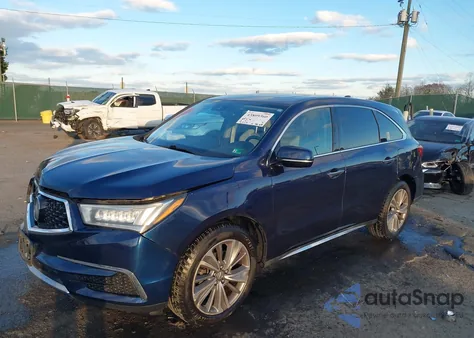 2017 Acura Mdx Technology Package z USA, uszkodzony, nr VIN 5FRYD4H51HB025466